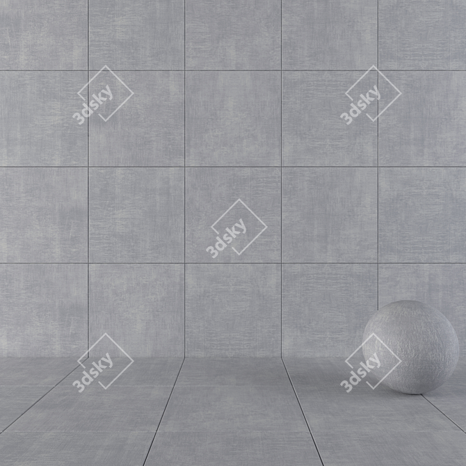 YURTBAY Cayenne Grigio Concrete Tiles 3D model image 1