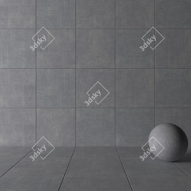 YURTBAY Cayenne Grigio Concrete Tiles 3D model image 3