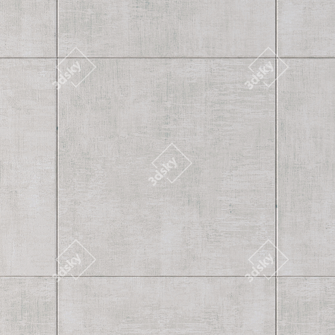 Cayenne Bianco Concrete Tiles: Multi-Texture 80x80cm Set 3D model image 2