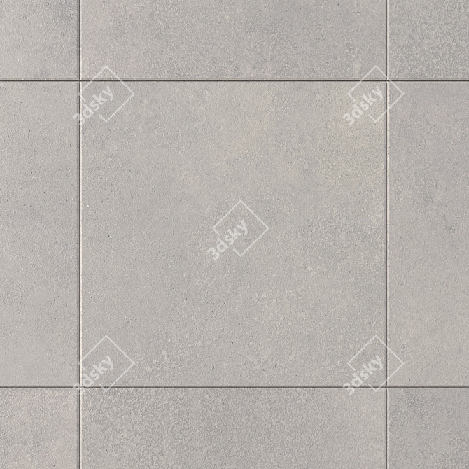Concrete Core Grey Wall Tiles 3D model image 2