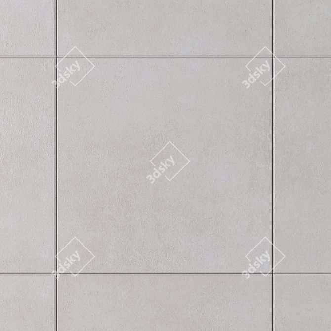 Modern Concrete Wall Tiles 3D model image 2