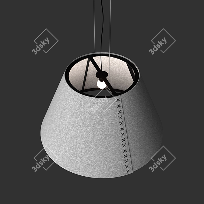 BuzziShade Pendant: Acoustic Decorative Lighting 3D model image 3