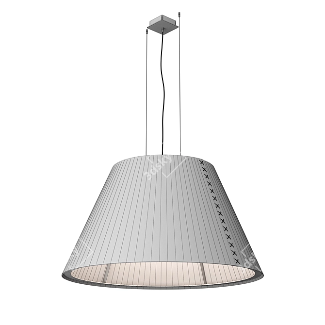 BuzziShade Pendant: Acoustic Decorative Lighting 3D model image 4