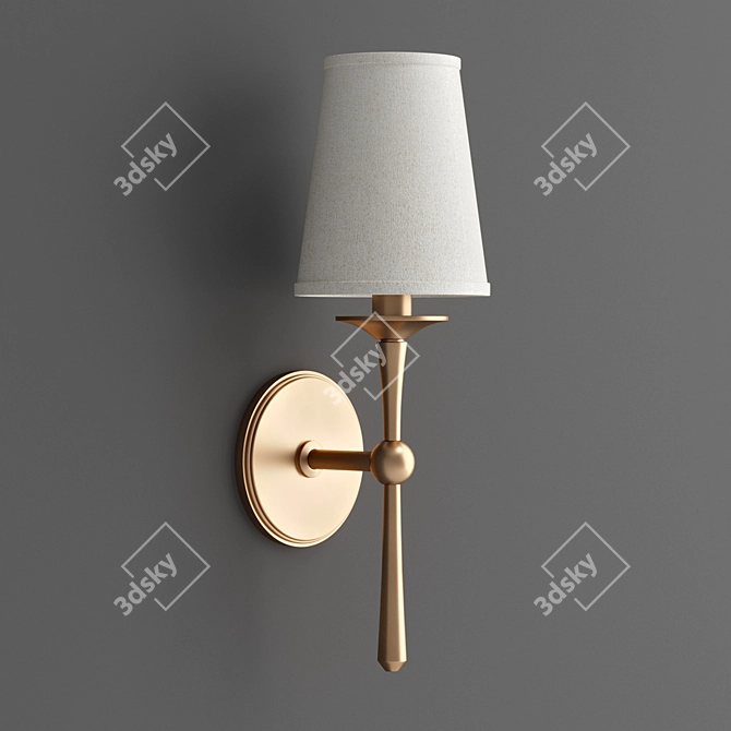  Modernized Classic Sconce 3D model image 1