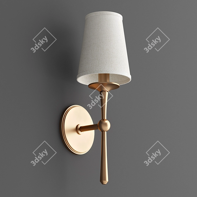  Modernized Classic Sconce 3D model image 3