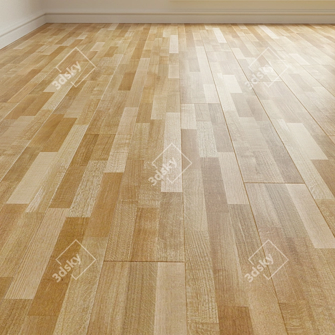 SALSA OAK SELECT: High-Resolution Laminate Parquet 3D model image 1