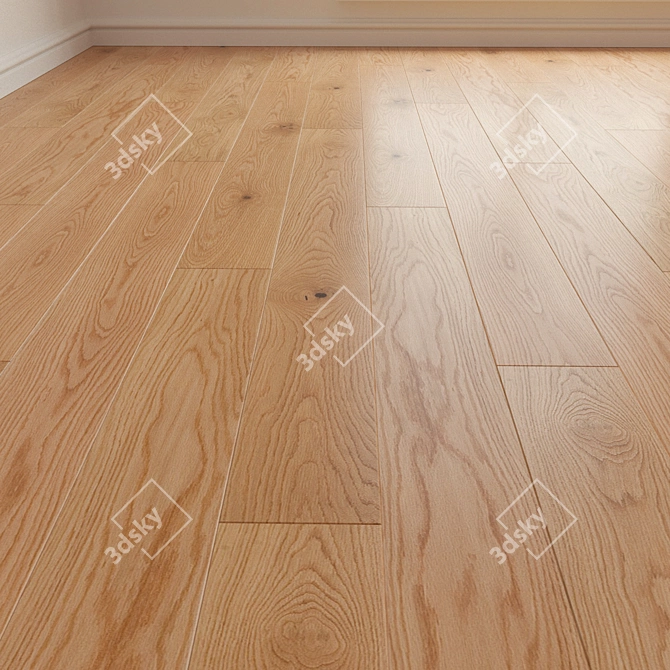 Title: Tango Oak Nature Laminate Parquet 3D model image 1