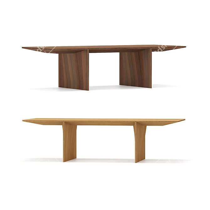 AVA Table: Stylish and Spacious 3D model image 5