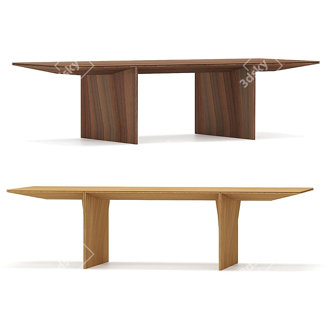 AVA Table: Stylish and Spacious 3D model image 6
