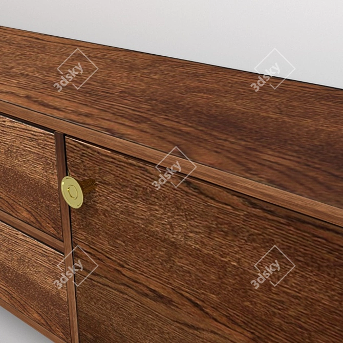 Retro Chic Sideboard: Moooi ZIO BUFFET 3D model image 3