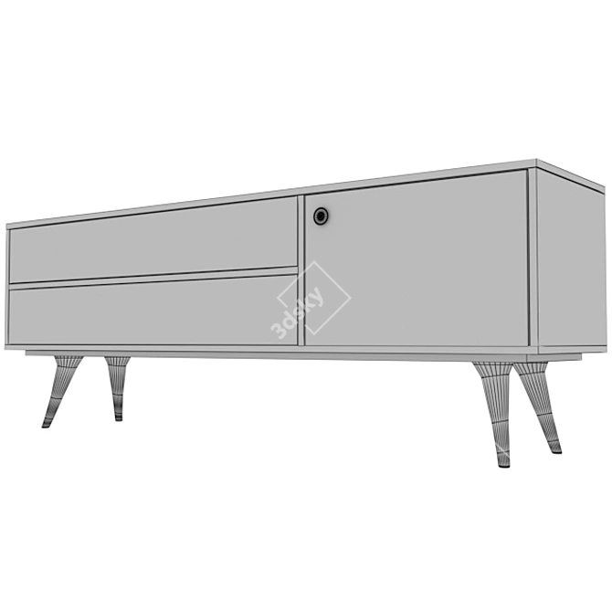 Retro Chic Sideboard: Moooi ZIO BUFFET 3D model image 5