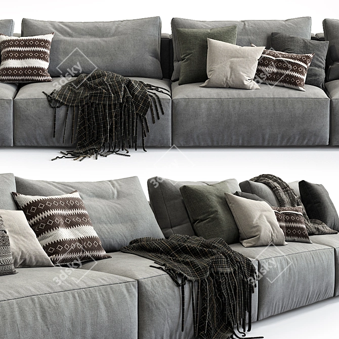 Modern Daniel Sofa: Composition 4 3D model image 4