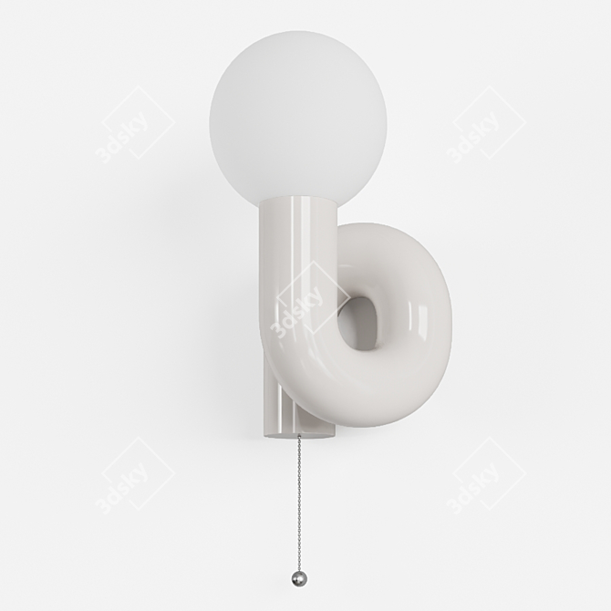 Neotenic Wall Lamp: Sleek and Stylish Illumination 3D model image 4