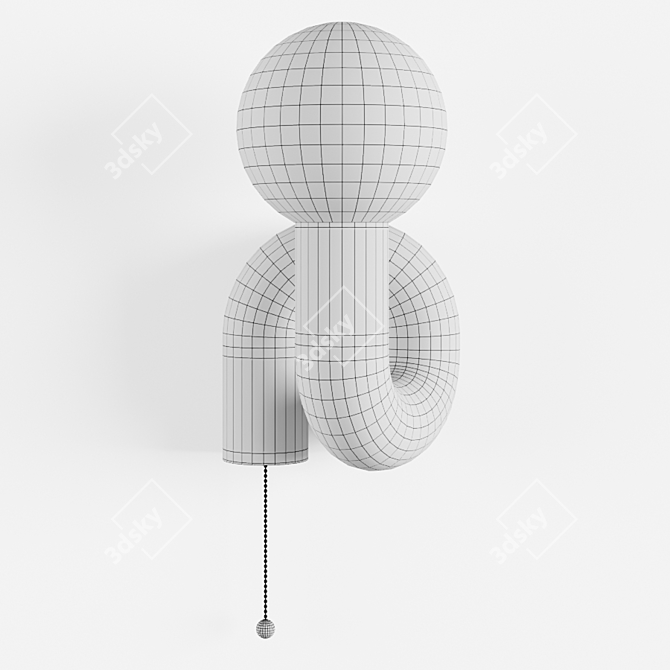 Neotenic Wall Lamp: Sleek and Stylish Illumination 3D model image 5