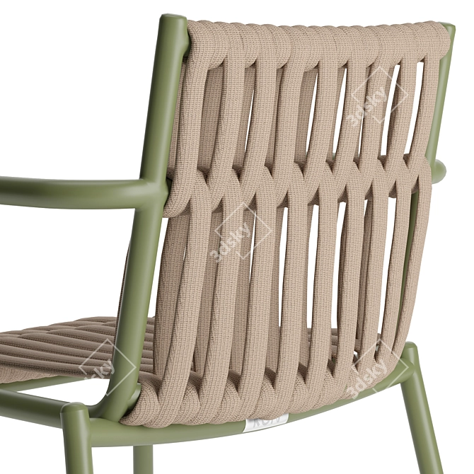 Elegant Loop Armchair: Kun Design 3D model image 4