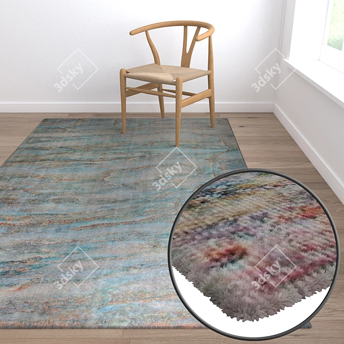 Title: Luxury Carpet Set for Immersive Renders 3D model image 5