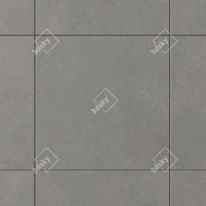 Cumulus Grey Concrete Wall Tiles - Set of 2 3D model image 2