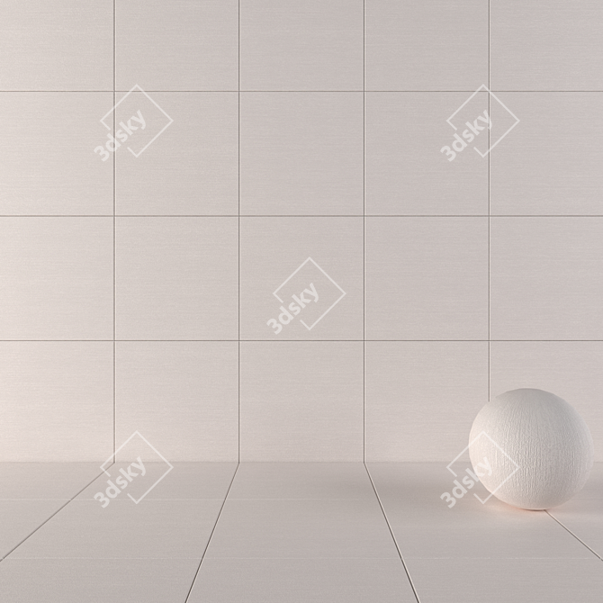 Modern Concrete Wall Tiles 3D model image 1