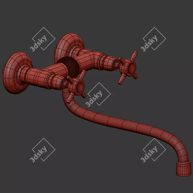 Luxury Kitchen Faucet - ACETARB040 3D model image 5