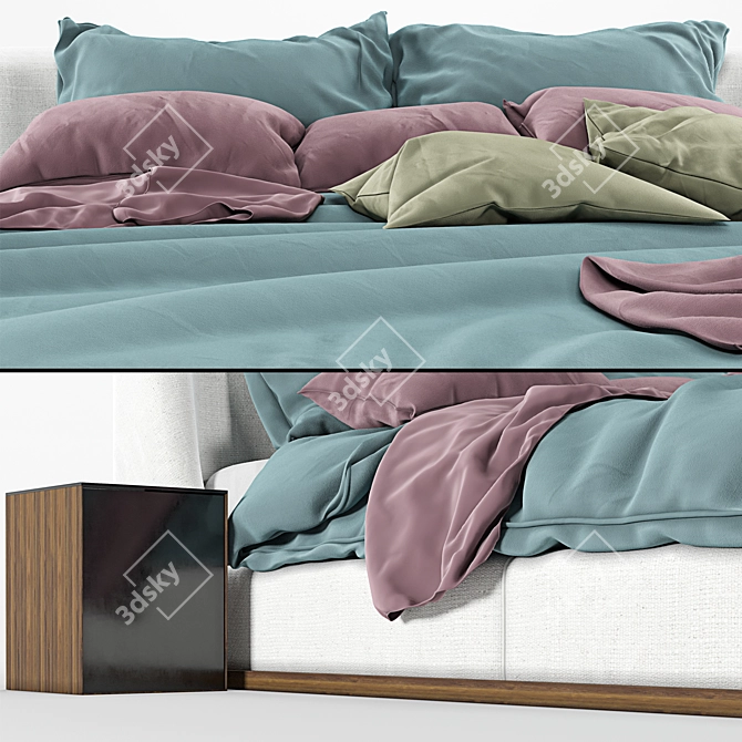 Bonaldo Tonight Bed: Elegant and Stylish 3D model image 2