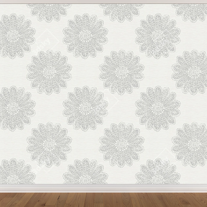 Seamless Wallpaper Set 813 3D model image 2