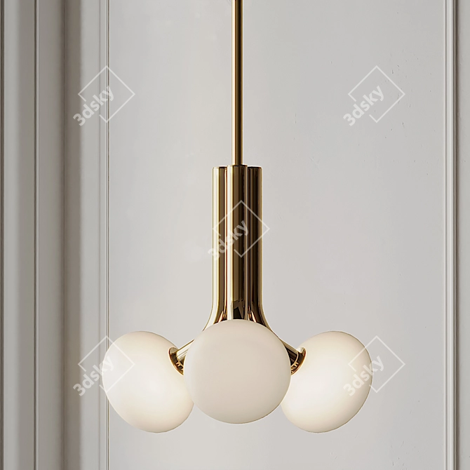 Elegant Etoile Pendant Light 3D model image 1