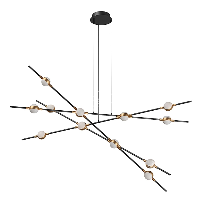 Modern LED Pendant Light - Bergamo 3D model image 1