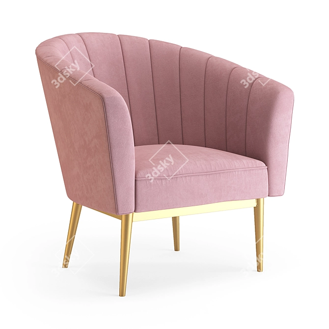 Colorful Comfort: Kester Armchair 3D model image 3