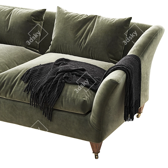Elegant Drawing Room Sofa 3D model image 3