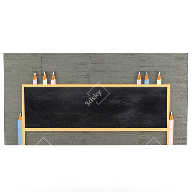 Versatile Writing Board with CNC Pens 3D model image 1