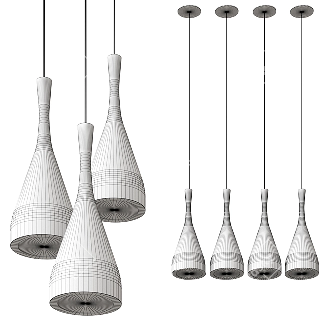 Vibia JAZZ 1336: Vibrant LED Pendant 3D model image 10