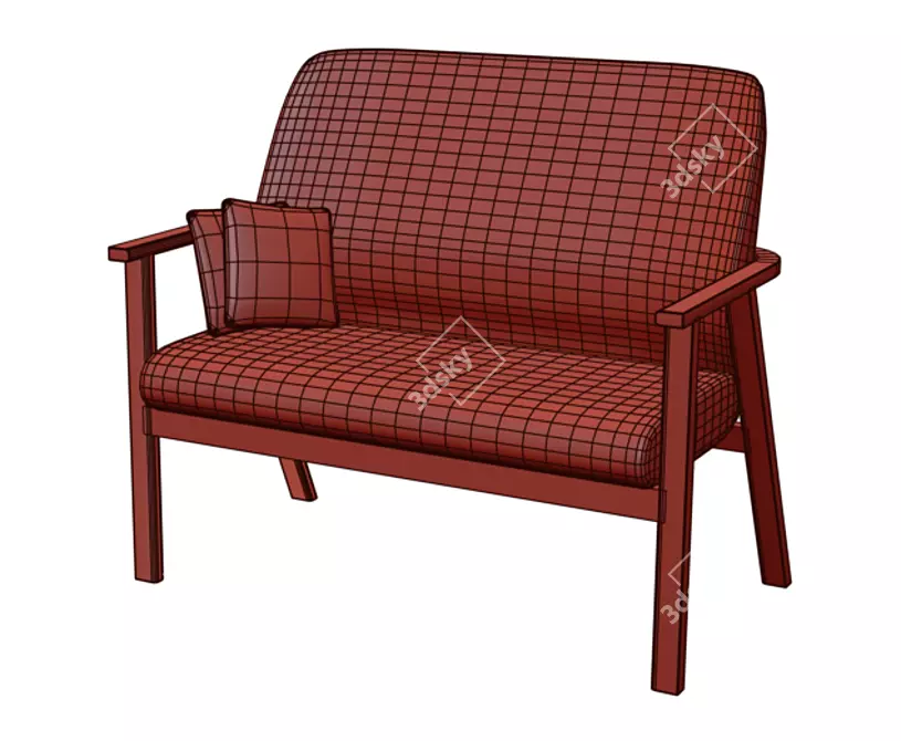 TON SANTIAGO 02: Sleek and Chic Sofa 3D model image 3