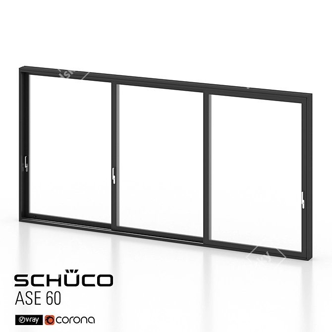 Schuco ASE 60: Versatile Sliding System 3D model image 6