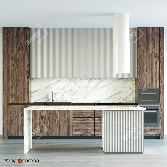 Sleek Kitchen Essentials 3D model image 1