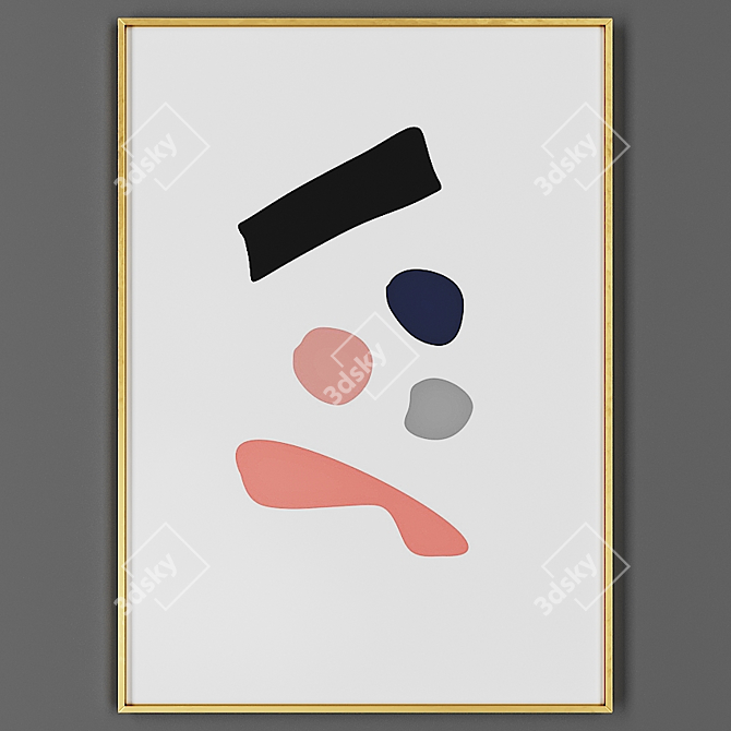 Elegant Frame for Art 3D model image 1