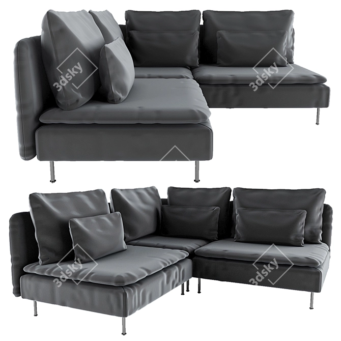 Modular Söderhamn Corner Sofa 3D model image 1