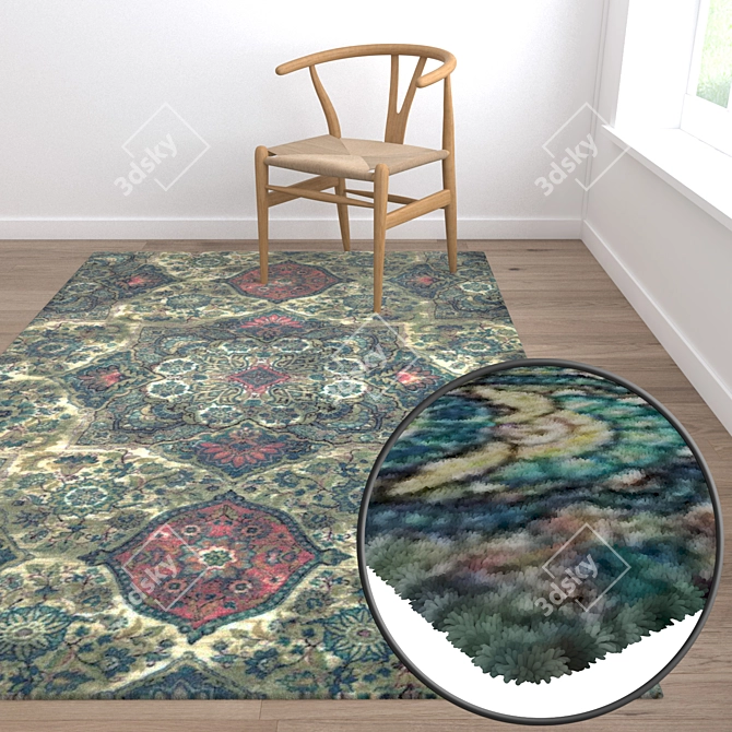 Luxury Carpet Set: High-Quality Textures 3D model image 5