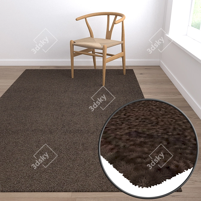 High-Quality Carpets Set: 3D Textures 3D model image 5