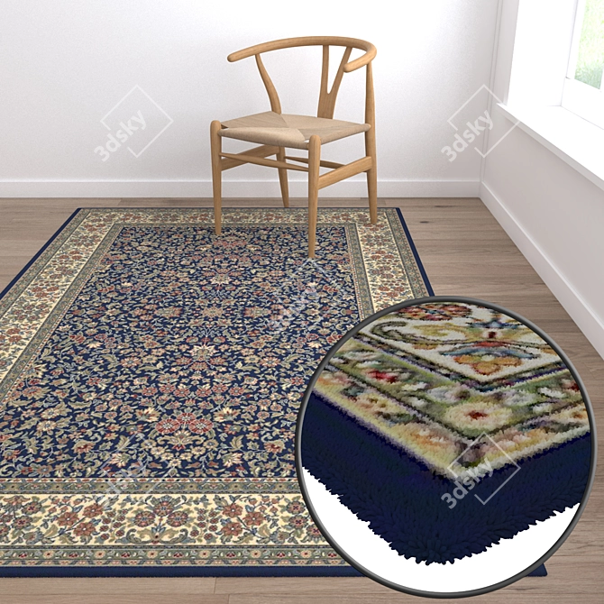 High-Quality Carpet Set 3D model image 5