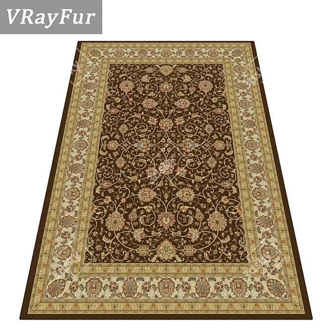 High-Quality Carpet Set with Variations 3D model image 2