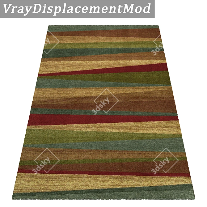 High-Quality Carpet Set: 3 Variations 3D model image 3