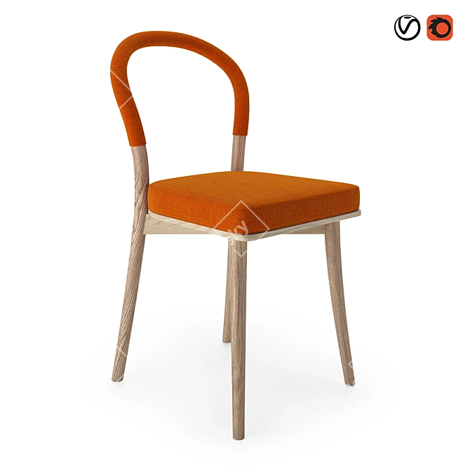 Elegant Goteborg Chair by Asplund 3D model image 1