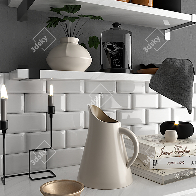 Versatile Kitchen Essentials: Easy-to-Edit, High Detail, Multiple File Formats 3D model image 3