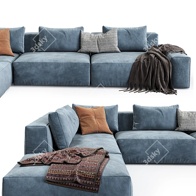 Jesse Daniel Sofa: Modern Elegance, Composition 8 3D model image 5