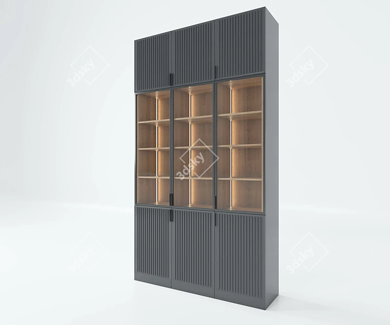 Sleek Modern Cabinet 3D model image 2