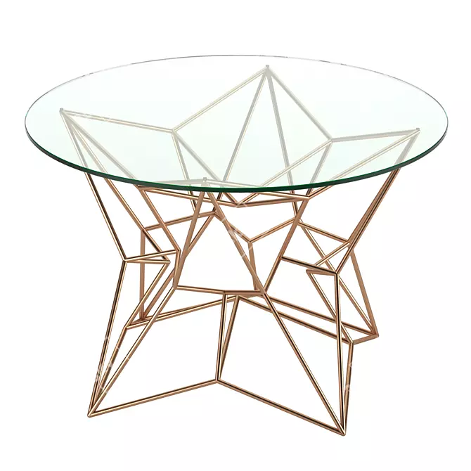 Modern Round Coffee Table 3D model image 3