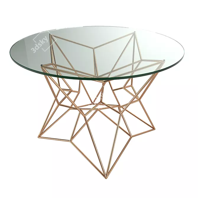 Modern Round Coffee Table 3D model image 5