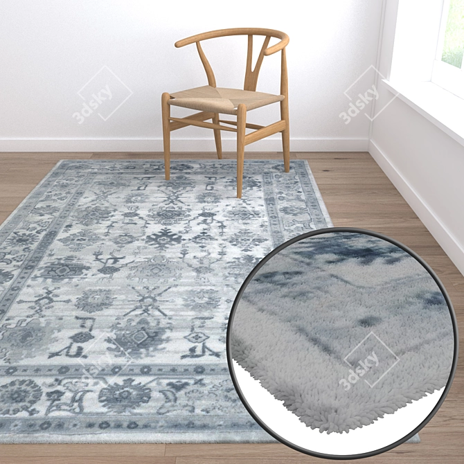 Luxury Carpet Set: High-Quality Textures for Stunning Renders 3D model image 5