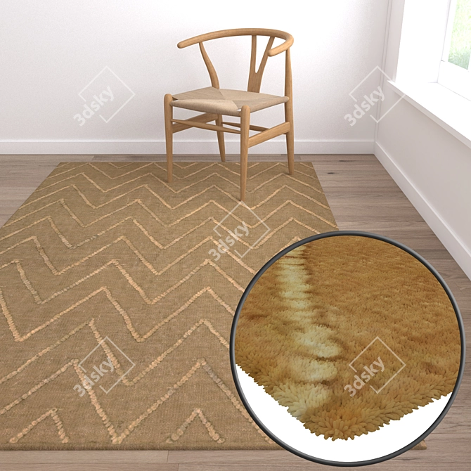 Luxury Carpet Collection: Set of 3 3D model image 5