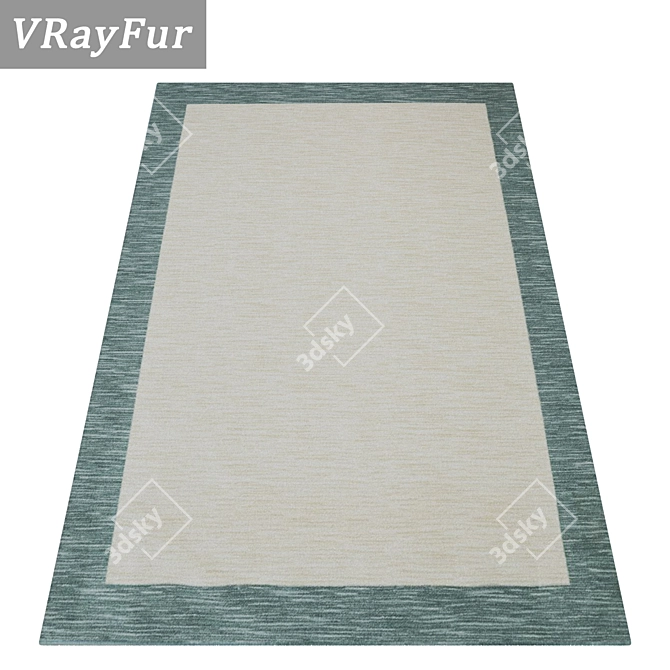 Luxury Carpet Set: 3 High-Quality Textures 3D model image 2